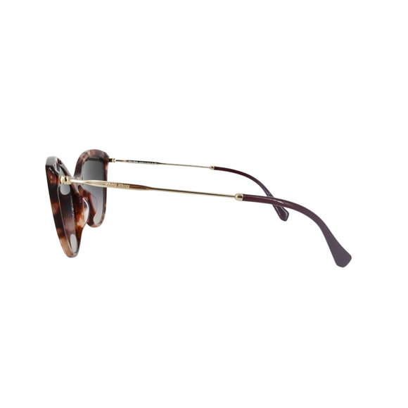 Miu Miu SMU 03U-A Burgundy Tortoise Shell Cat Eye Sunglasses - Picture 3 of 10